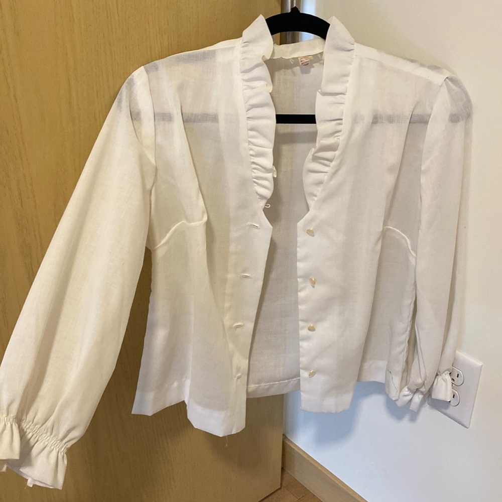 Vintage White Blouse